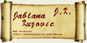 Jablana Kuzović vizit kartica